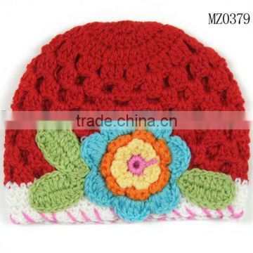 baby beanie crochet hat kniited cotton hat kids crochet caps