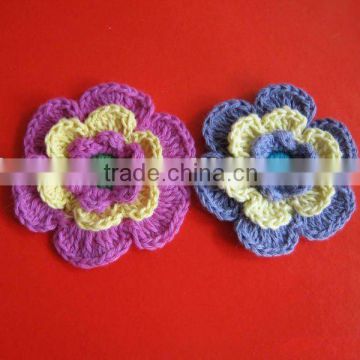 decorative new design crochet wool flower