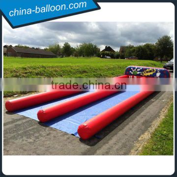 Inflatable bowling alley skittles game / customized inflatable bowling game for sale