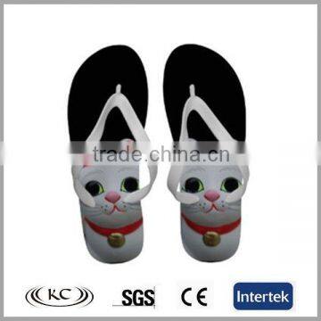 new best selling high quality animal cute dressy men black flip flops