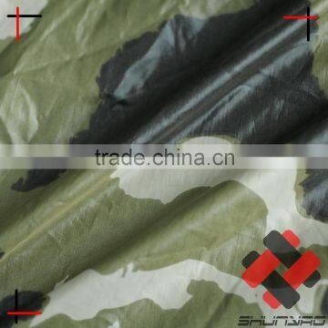 380T ultra thin Nylon Taffeta fabric with camouflage printing for down jacket