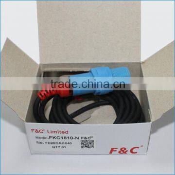 M18 SN10mm capacitive proximity sensor for liquid level detection