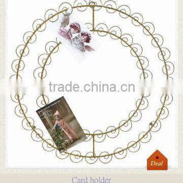 Original new design gold wire card wreath