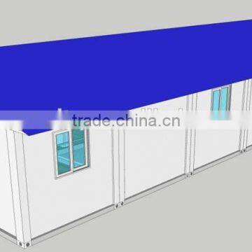 Portable prefab flat pack container house