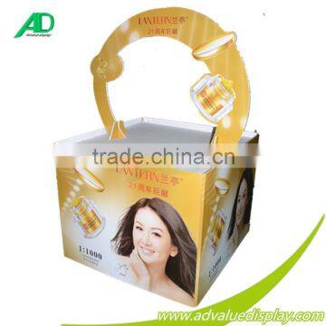 Body care products promotion pallet display,cardboard pallet for skin care