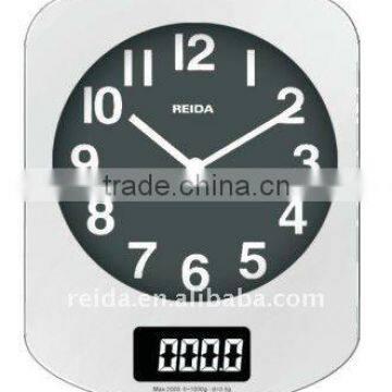 Kitchen Scale with Analog Quartz clock