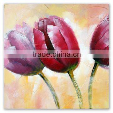 Hall Decoration of Handmade Flower Oil Painting