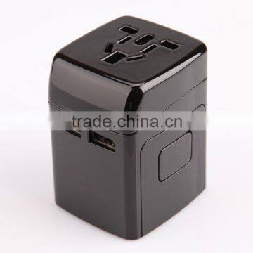 US UK EU AU Plug Dual Usb Ports Universal All In One International Travel Plug Adapter Charger With CE FCC Approved