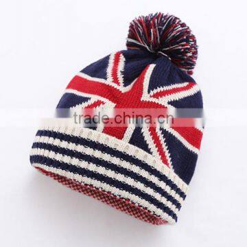 FREE Sample! Winter hat knitted beanie with top ball