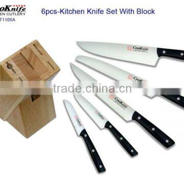 6Pcs POM Handle Japanese Kitchen Knife Set complete kitchen set