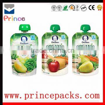 liquid storage packaging plastic bag/fruit juice packaging bag