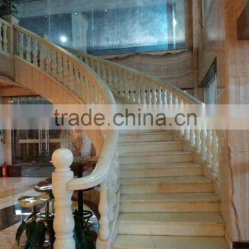 Personal luxurious villa decoration natural stone ss balcony railing design