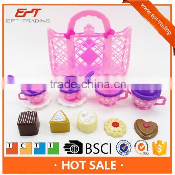 Pretend play plastic cooker kitchen toys tea set