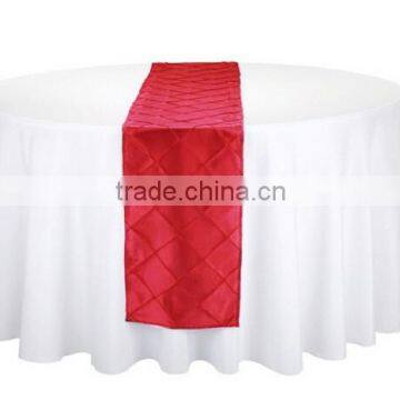 Pintuck Table Runner,Taffeta Fabric Table Runner