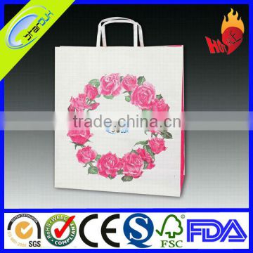 best selling handmade white kraft paper bag