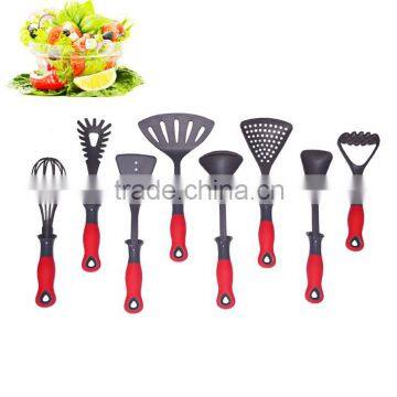 New Design 8-Piece Nylon Kitchen Utensil Set With TPR Handle FDA LFGB Cooking Tools Set Kitchen Accessaries