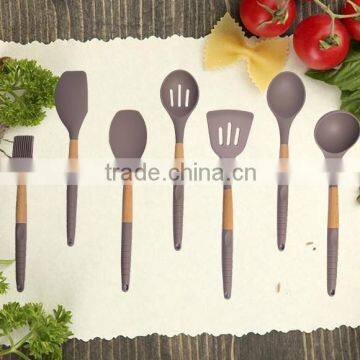 FDA LFGB Food Grade Wholesale Silicone Personalized Kitchen Utensil Set Modern Baking Cooking Tools Best Selling Products photo-2