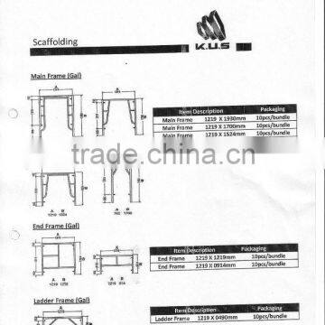 frame scaffolding