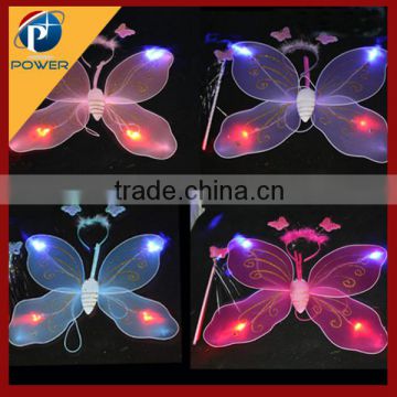 2015 led angel wing, light up fairy wing, kids butterfly wings