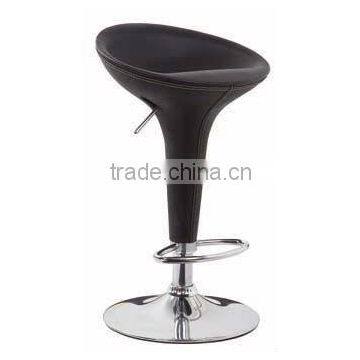 ABS and pvc barstool with backrest