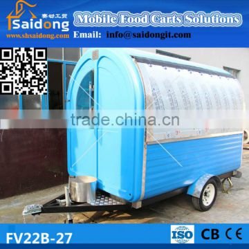 ISO approved customized food kiosk cart, food kiosk design, fast food kiosk