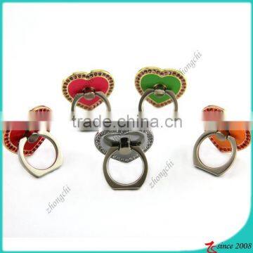 Love Heart Shape Smartphone Ring Holder, Cellphone Finger Ring Holder For Promotion Gift on Valentine's Day