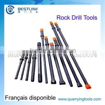 Tapered drill rod&Integral drill rod for rock quarrying