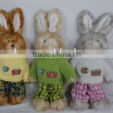 Cute plush easter rabbits