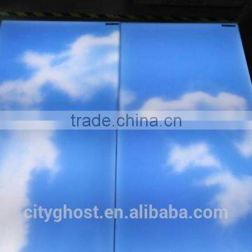 Frameless Patent Product Surface Mount 48W 0~10V/1~10V Dimming 595X595MM LED Ceiling Sky Panel With 3528 SMD LED photo-3