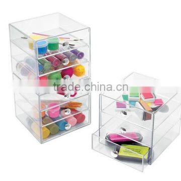 with 3 drawer acrylic storage organizer box