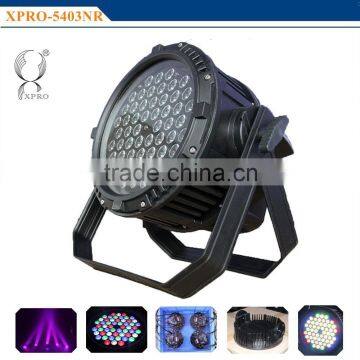 Waterproof IP68 led facelight RGBW 4-in-1 warm white 54pcs 3w par light