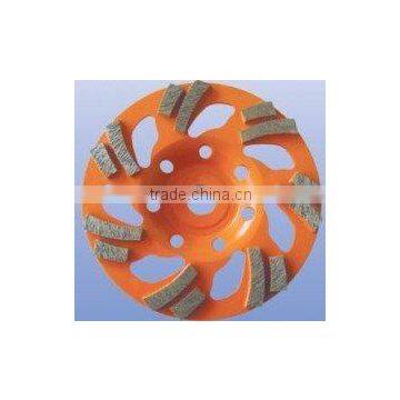 Turbo diamond cup grinding wheel