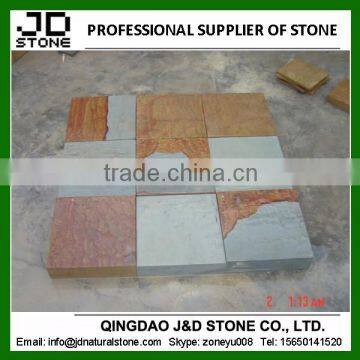 colorful flamed sandstone/ flamed double color sandstone paver