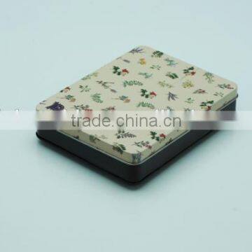 popular rectangular metal gift postcard box tins