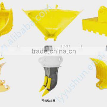 VOLVO Wheel Loader Bucket, 0.7M3-1.1M3 Bucket For L20F Wheel Loader, Log Grapple/Grass Grapple/Snow Plow/Pallet Fork For L20F