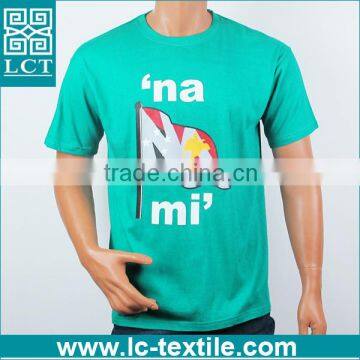 LCTN1775 unique design turquoise fitness organic cotton t shirt