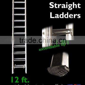 Aluminium 3 Section Straight Ladders 12 Ft.
