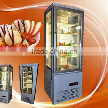 Vertical low temperature ice cream freezer display