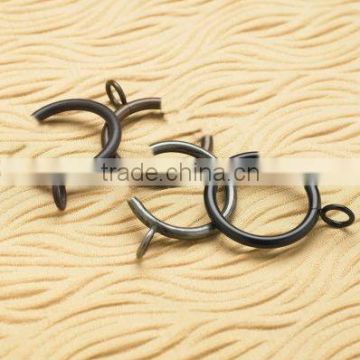 Bay Winow Wrought Iron C Eyelet Drapery Rings