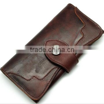 vintage men's business wallets high grade pure cowhide leather wallet