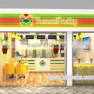 Saudi Arabia Self Frozen Yogurt Shop Furniture, Retail Frozen Yogurt Shop, Frozen Yogurt Kiosk Design for Sale
