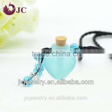 Women Wholesale Jewelry Aromatherapy Glass Perfume bottle pendant necklace