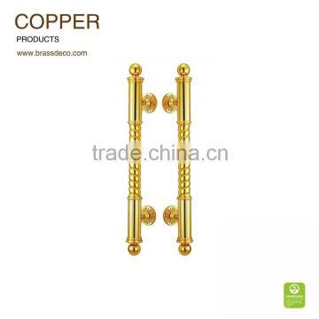 Hotel entrance door HK616 3G copper door luxurious handle