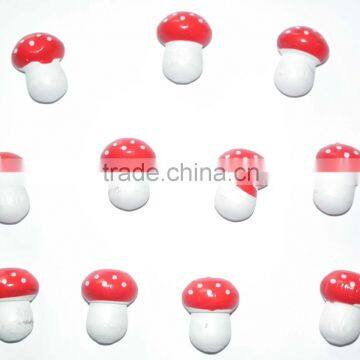 Wooden small mushroom fridge magnet mushroom stick for fridge decoration handmade paste gifts