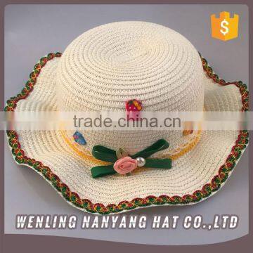 Natural Grass Material Kids Sombrero Straw Hat Sombrero Cartoon Hat