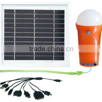 Hot Sale in African and Asia Rechargable Solar Energy System for Home Use With Mini USB to Charge Mobile