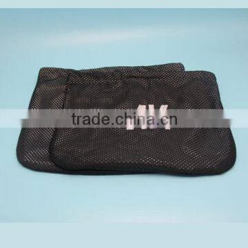 New Product Customized Logo Printing Drawstring Mesh Shoe Pouch