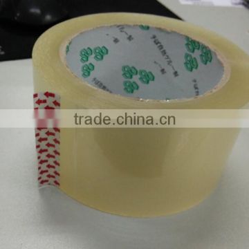 Transparent sealing tape with good adhesive