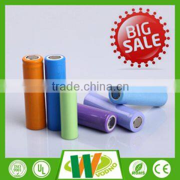 High safety 3.7v li ion battery, rechargeable battery, 18650 battery cell