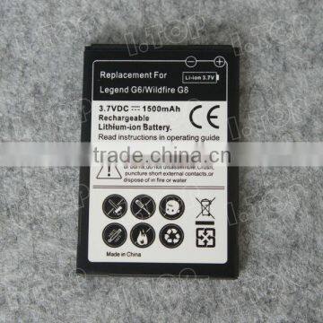 replacement for HTC Legend G6 battery